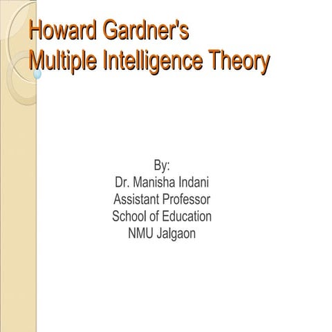 Multiple intelligence dr manisha   Indani Jalgaon  big