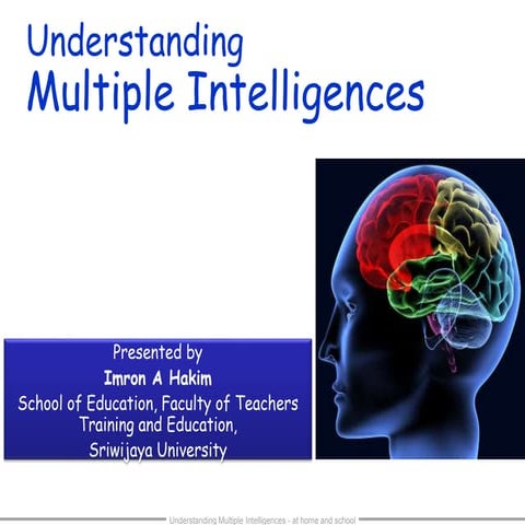 Multiple intelligence presentation 5 juni 2015