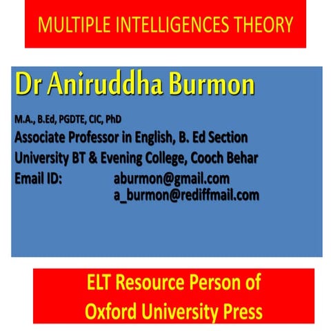 Multiple intelligences