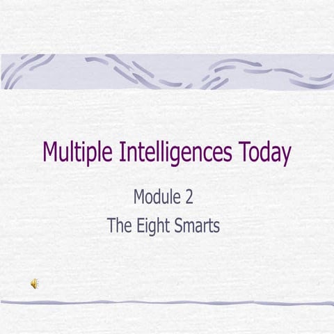 Multiple Intelligences | PPT