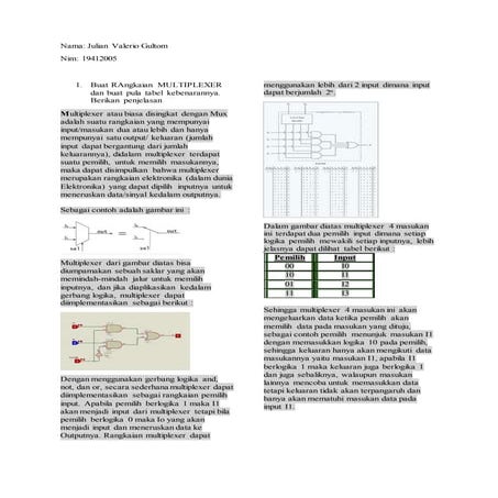MULTIPLEXER DAN DEMULTIPLEXER DIGITAL | PPTX