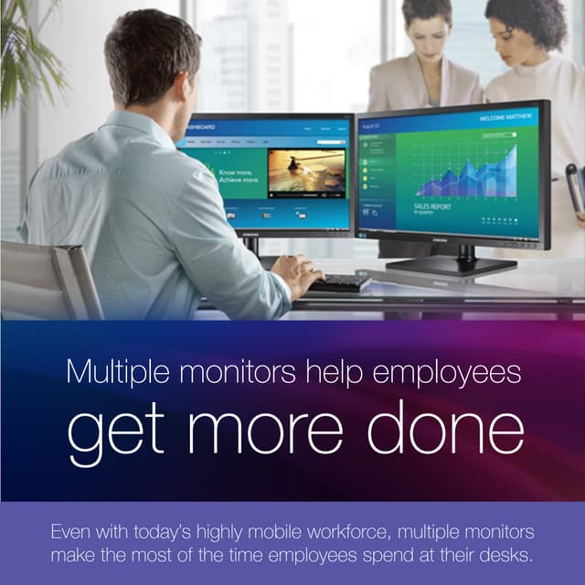 Multiple Monitors Help Employees Get More Done