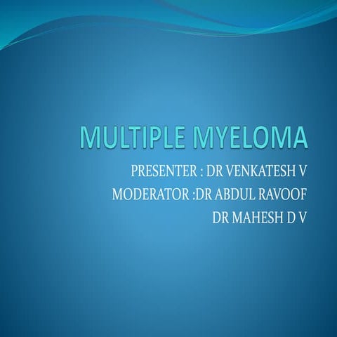Multiple myeloma
