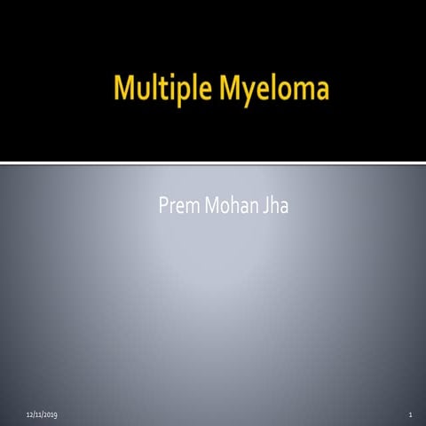 Multiple myeloma