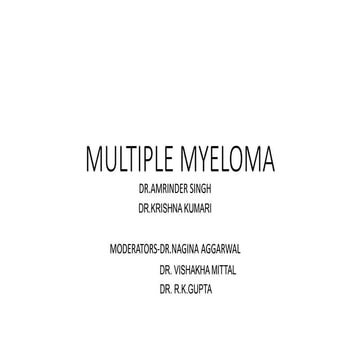 Multiple myeloma final 2018 updated