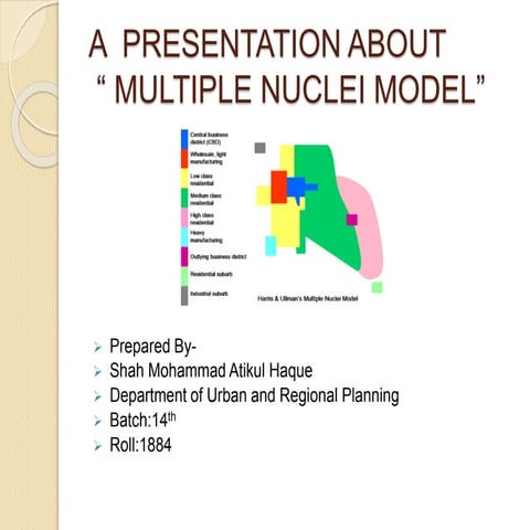 Multiple nuclei  model (Town Planning)