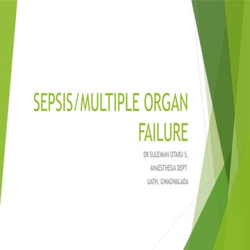 Presentation Package on Sepsis & MULTIPLE ORGAN FAILURE.pptx