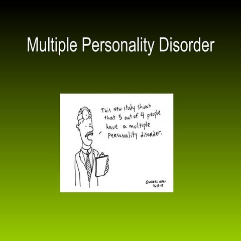 Multiple personality disorder(3)