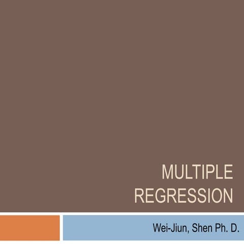 Multiple regression