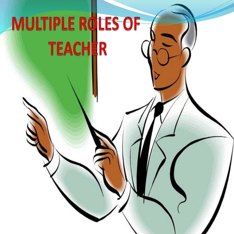 Multiple roles of teacher