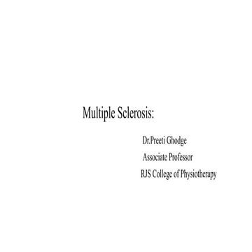 Multiple Sclerosis.pptx fatigue,weakness,ataxia