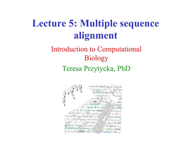 Multiple sequence alignment
