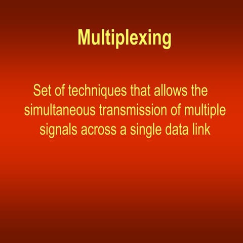 Multiplexing and demultiplexing