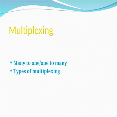 Multiplexing in mobile computing | PPTX