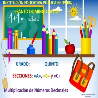 Multiplicación de decimales