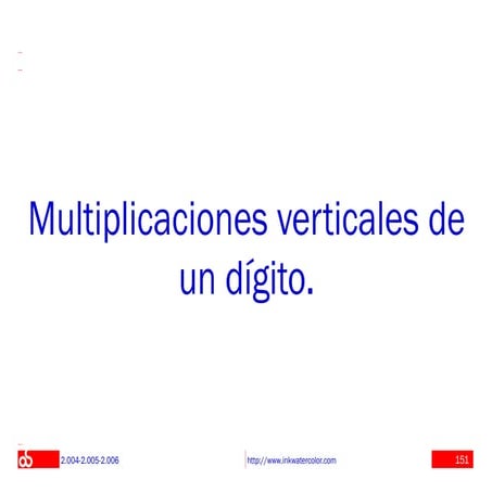 Multiplicacion segundo grado