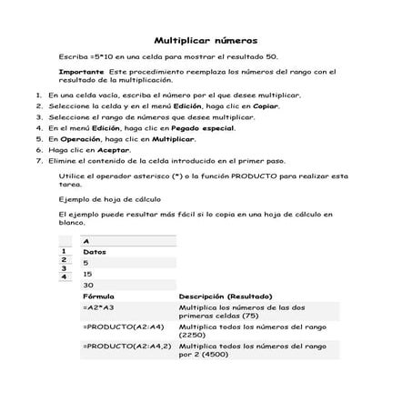 Multiplicacio y division