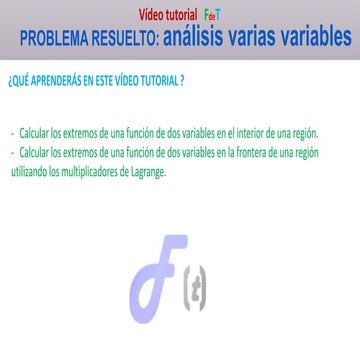 MULTIPLICADORES DE LAGRANGE, 01