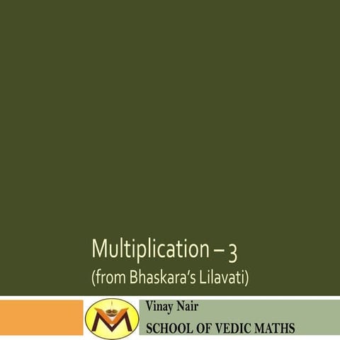 Multiplication   3