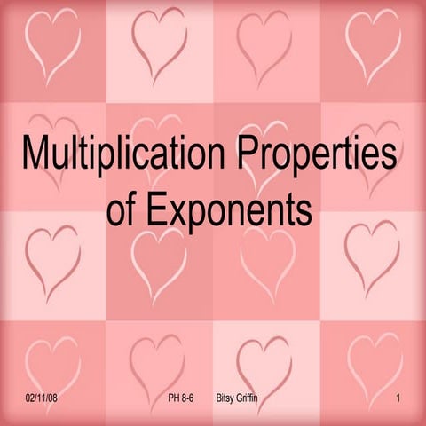 Multiplication Properties of Exponents | PPTX