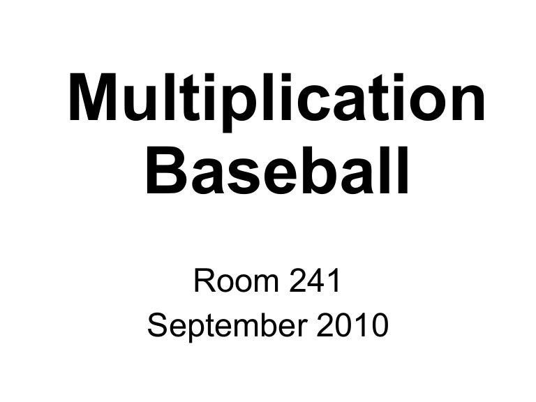 Multiplication Baseball