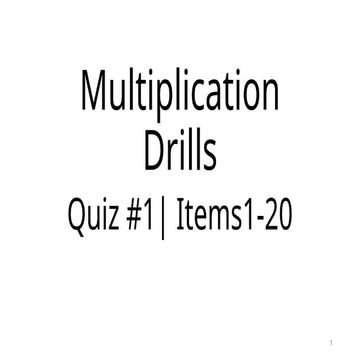 Multiplication Drills in mathematics.pptx
