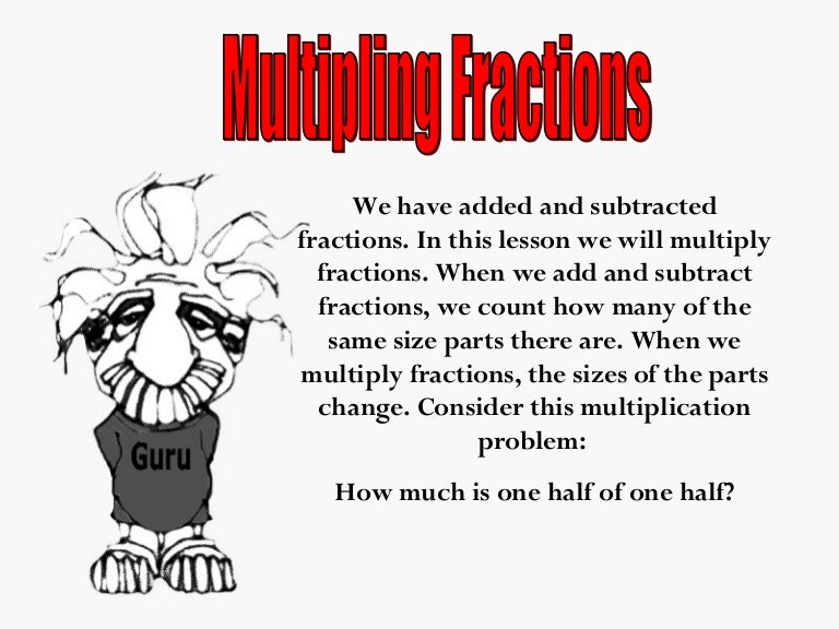 Multiplication lesson