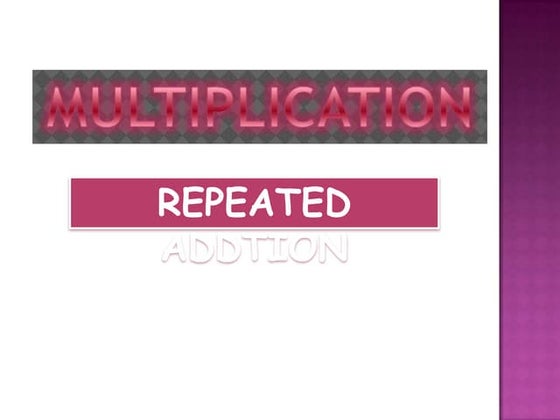 Multiplication as Repeated Addition | PPT