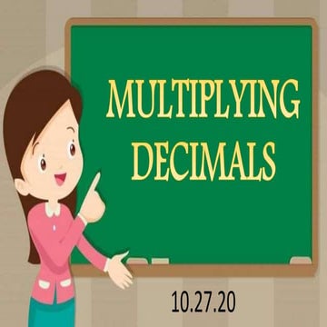 Multiplying and dividing decimals 6