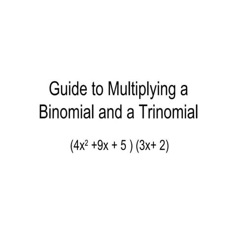 Multiplying polynomials powerpoint
