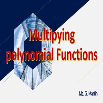 Multipying polynomial functions