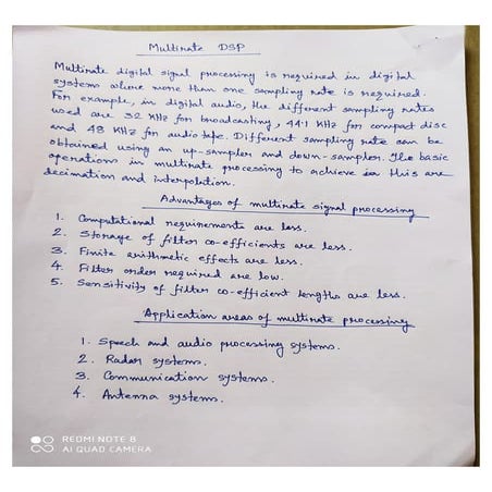 Multirate Signal Processing_Part 1, Digital Signal Processing | PDF