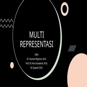 MULTI REPRESENTASI untuk umum yang bisa dijadikan contoh | PPTX