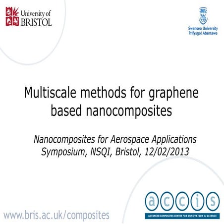 Multiscale methods for graphene based nanocomposites