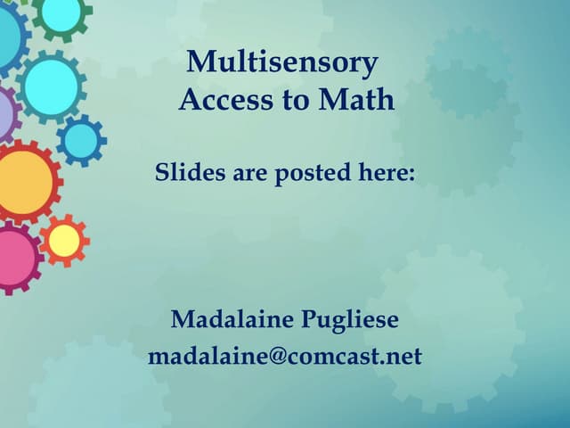 Multi sensoryaccess2mathri17final