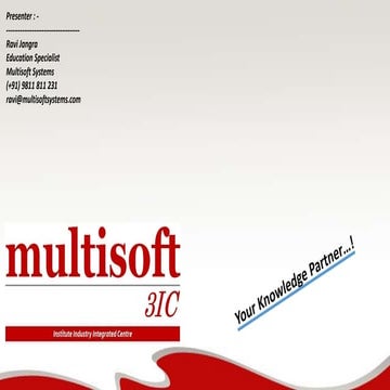 Multisoft Institute Industry Integrated Centre (3IC) for Your College