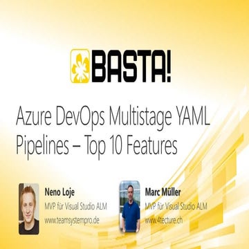 BASTA Spring 2022 - Top 10 Best-Practices für YAML-Pipelines in Azure DevOps