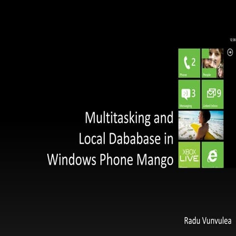 Windows Phone: multitasking and local database
