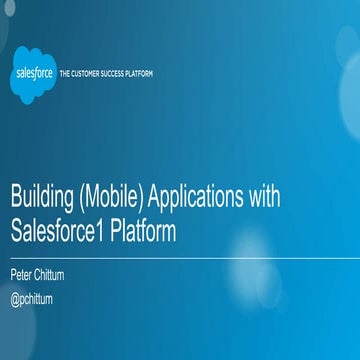 Building Applications on the Salesforce1 Platform for Imperial College London