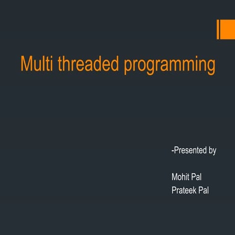 Threads (operating System) | PPTX