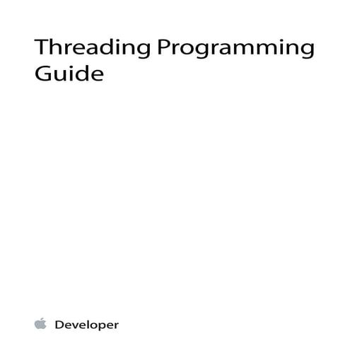 Threading Programming Guide | PDF