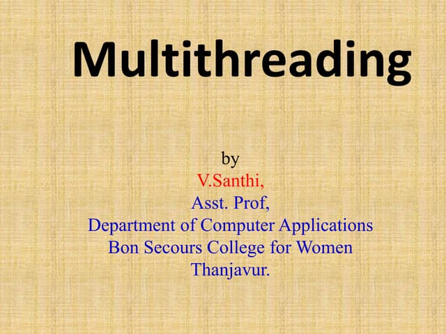 Multithreading
