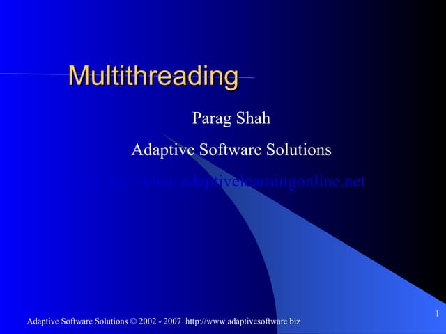 Multithreading In Java