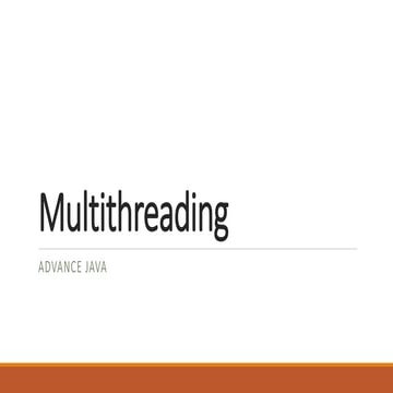 Multithreading in java | PPTX | Operating Systems | Computer Software ...