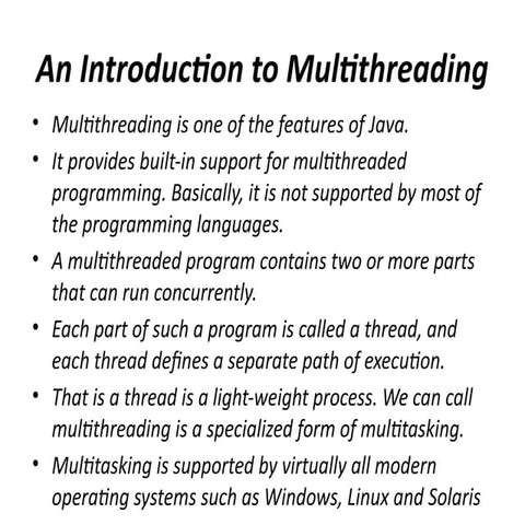 Comprehensive Guide to Java Multithreading Concepts and Implementation ...