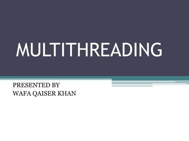 Multithreading 