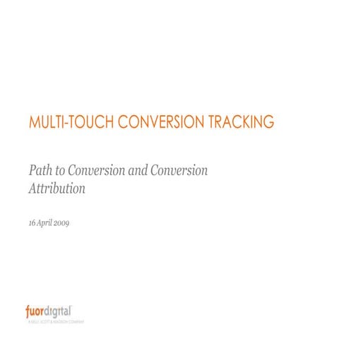 Multi Touch Conversion Tracking