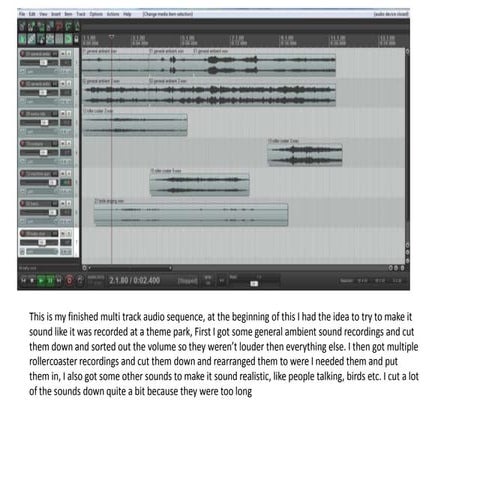 Multitrack annotations and printscreens