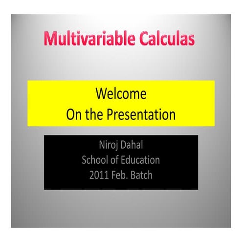 Multivariable Calculas with Mapple Plot