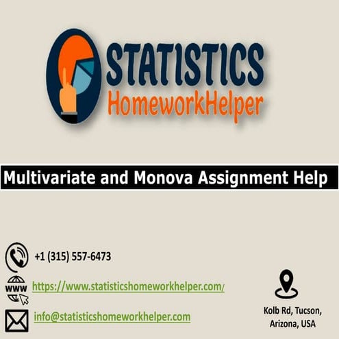 Multivariate and Monova Assignment Help